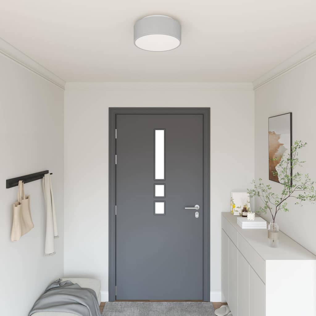 Ceiling Lamp with Spotlights Grey 30 x 30 x 13.5 cm Fabric