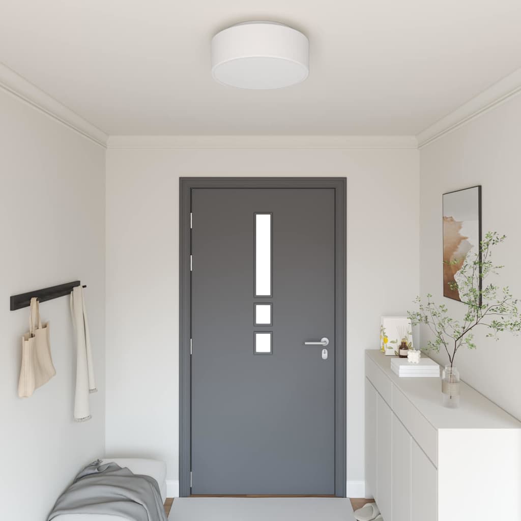 Ceiling Lamp with Spotlights White 38 x 38 x 13.5 cm Fabric