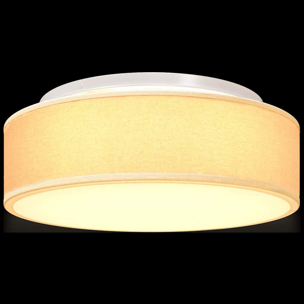 Ceiling Lamp with Spotlights White 38 x 38 x 13.5 cm Fabric