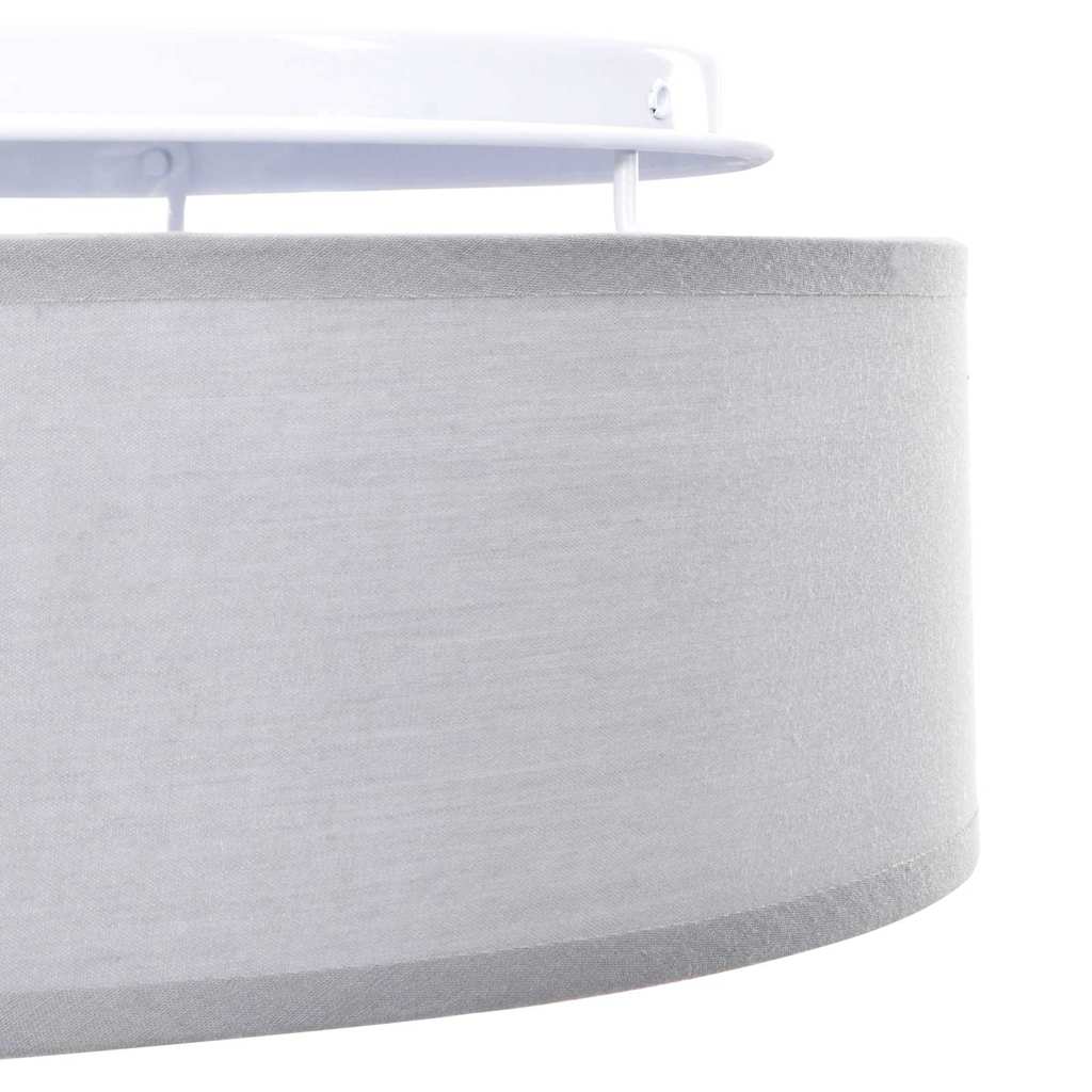 Ceiling Lamp with Spotlights Grey 38 x 38 x 13.5 cm Fabric
