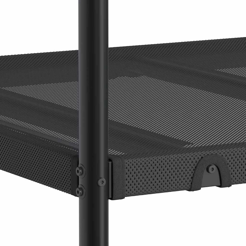 Bunk Bed without Mattress Black 80x200 cm Steel
