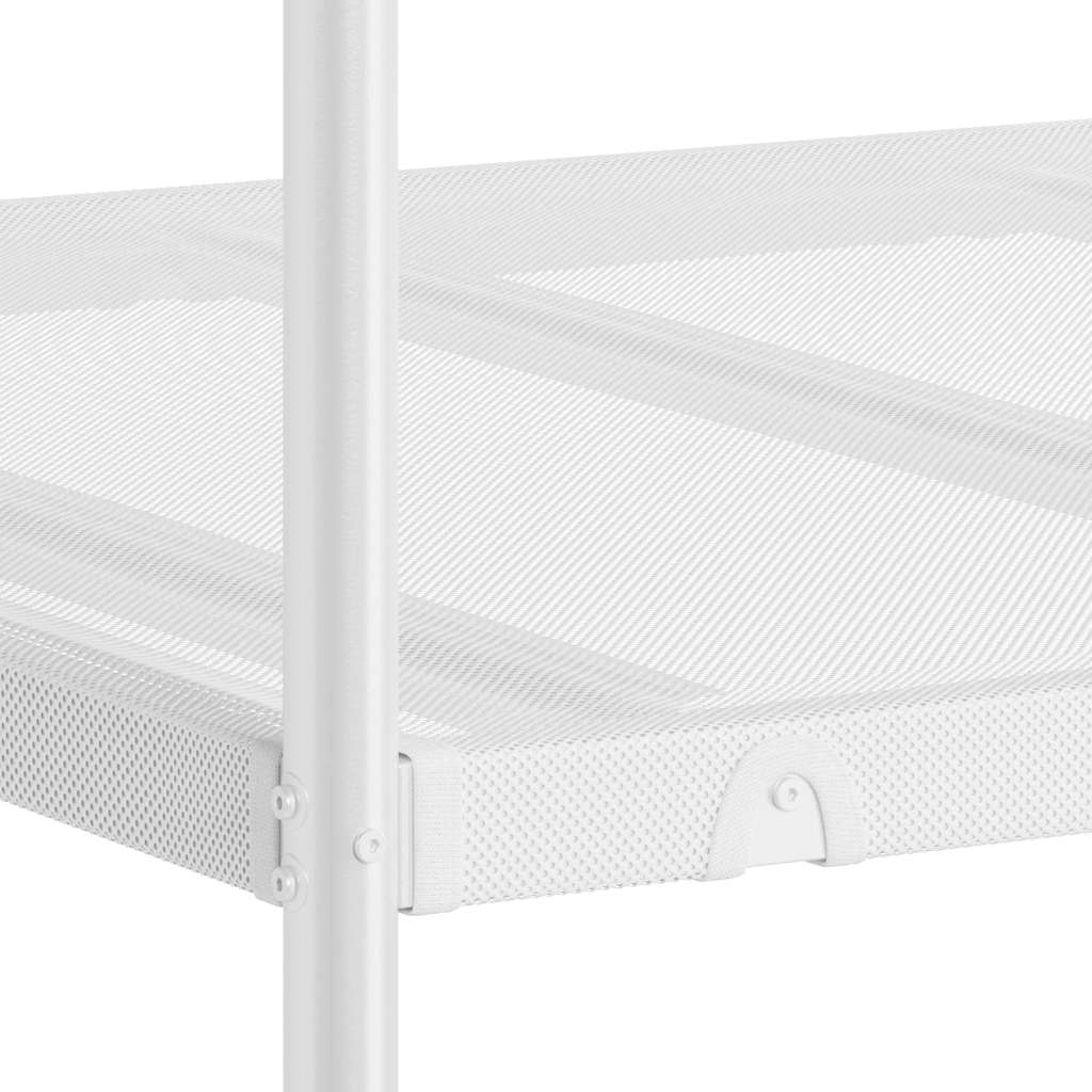 Bunk Bed without Mattress White 100x200 cm Steel