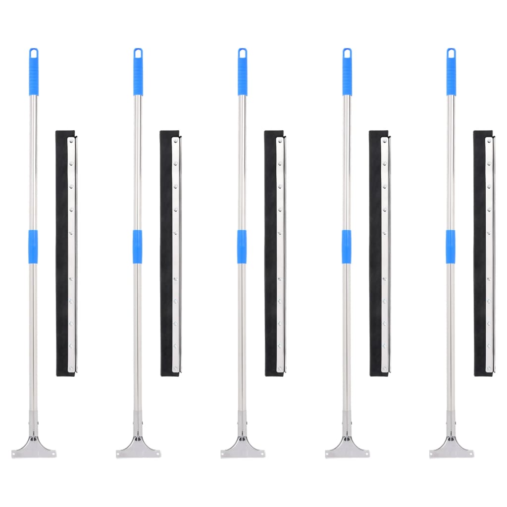Floor Squeegees 5 pcs 75x122,5 cm Steel and Rubber