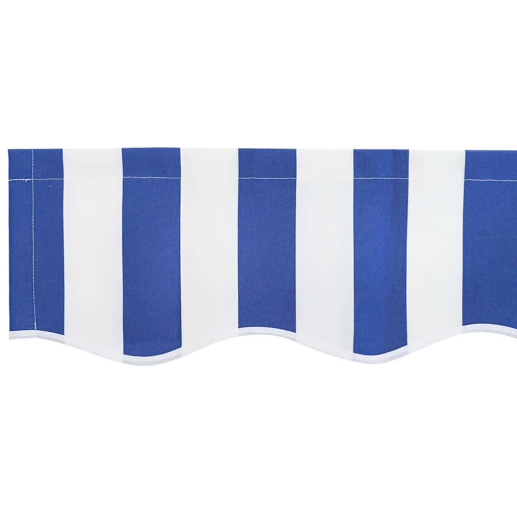 Awning Replacement Fabric Blue and White 3 x 2 m Polyester