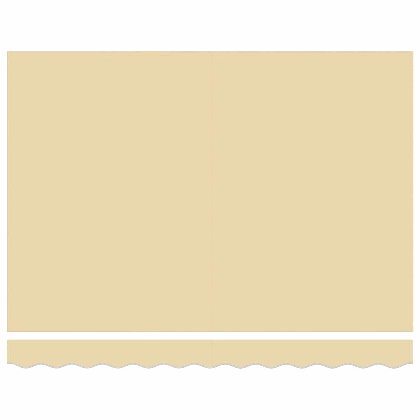 Awning Replacement Fabric Cream 330 x 195 cm Polyester