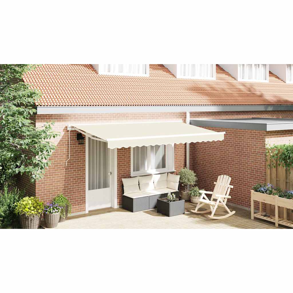 Awning Replacement Fabric Cream 4 x 2 m Polyester