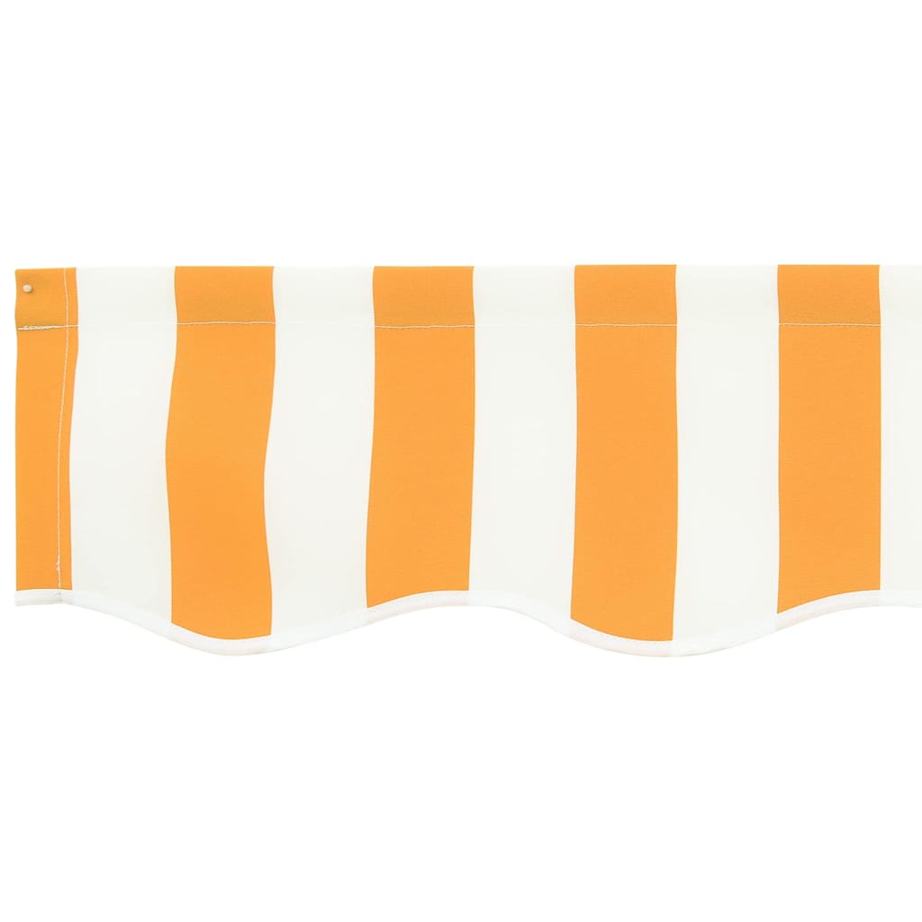 Awning Replacement Fabric Yellow and White 3 x 2 m Polyester