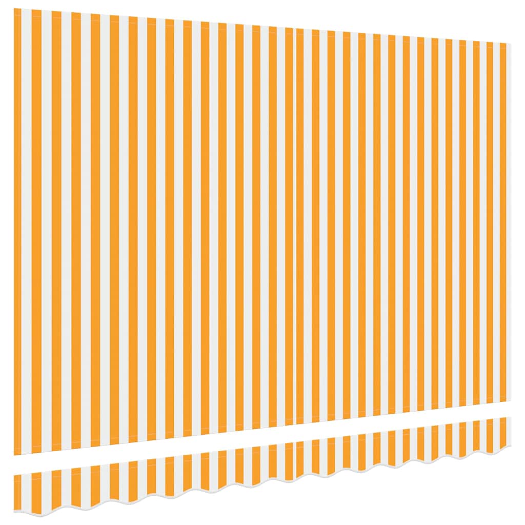 Awning Replacement Fabric Yellow and White 3 x 2 m Polyester