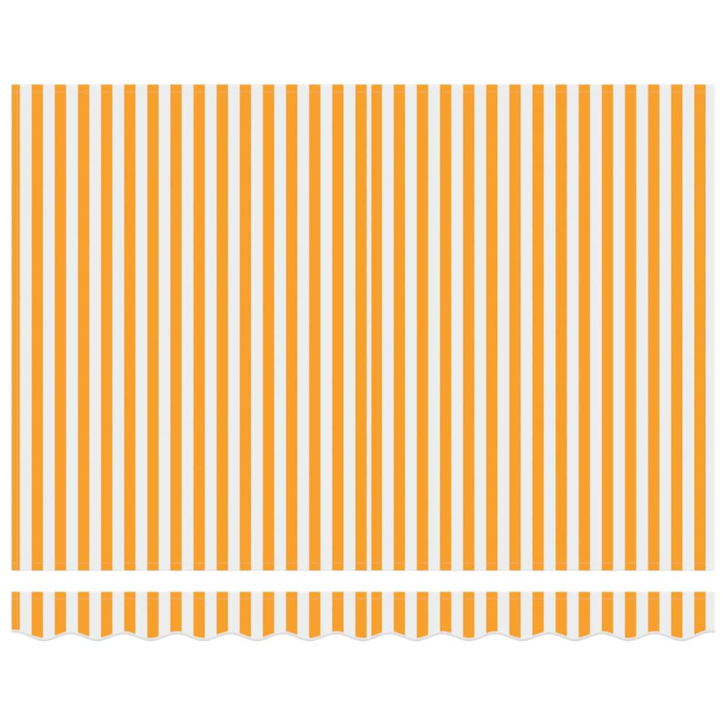 Awning Replacement Fabric Yellow and White 3 x 2 m Polyester