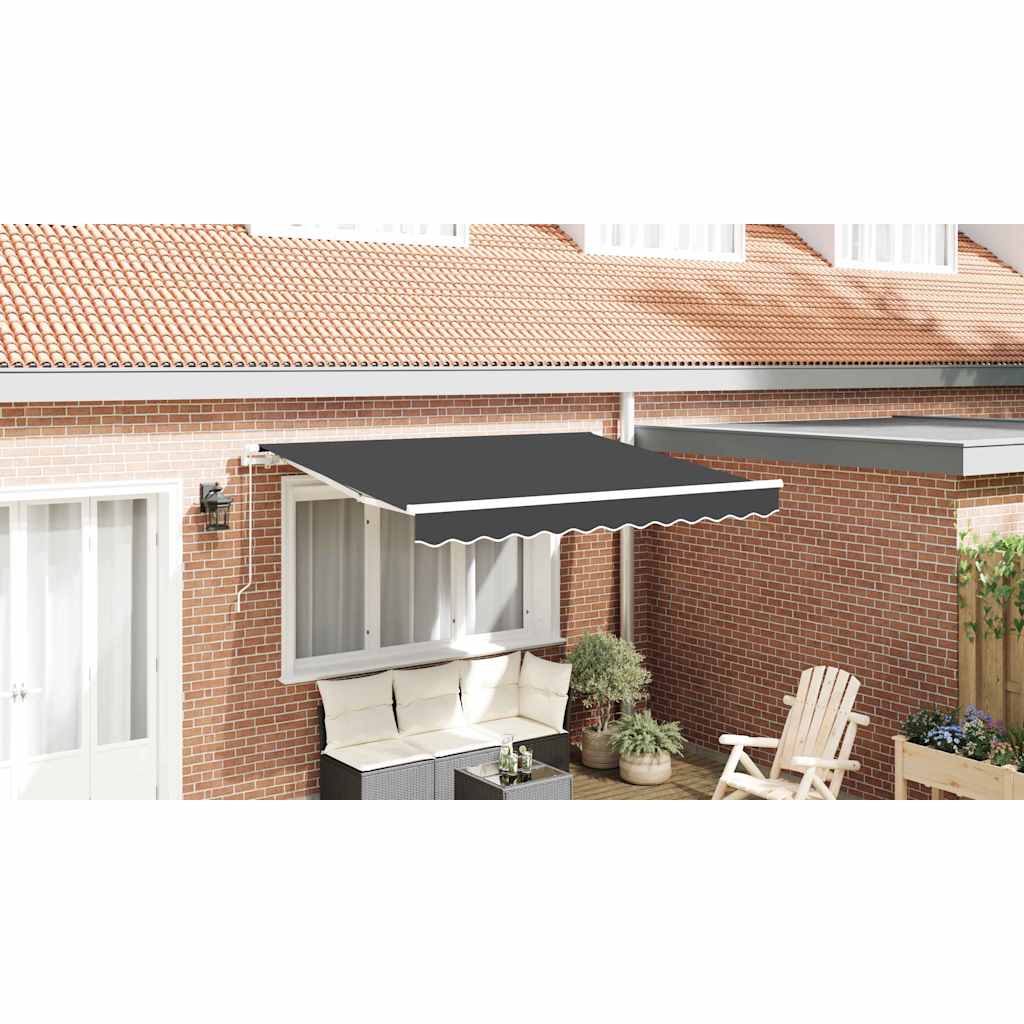 Awning Replacement Fabric Anthracite 2.5 x 2 m Polyester
