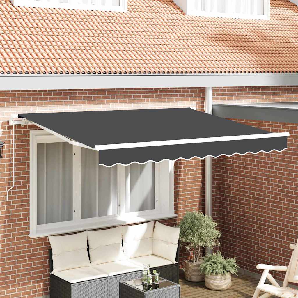 Awning Replacement Fabric Anthracite 2.5 x 2 m Polyester