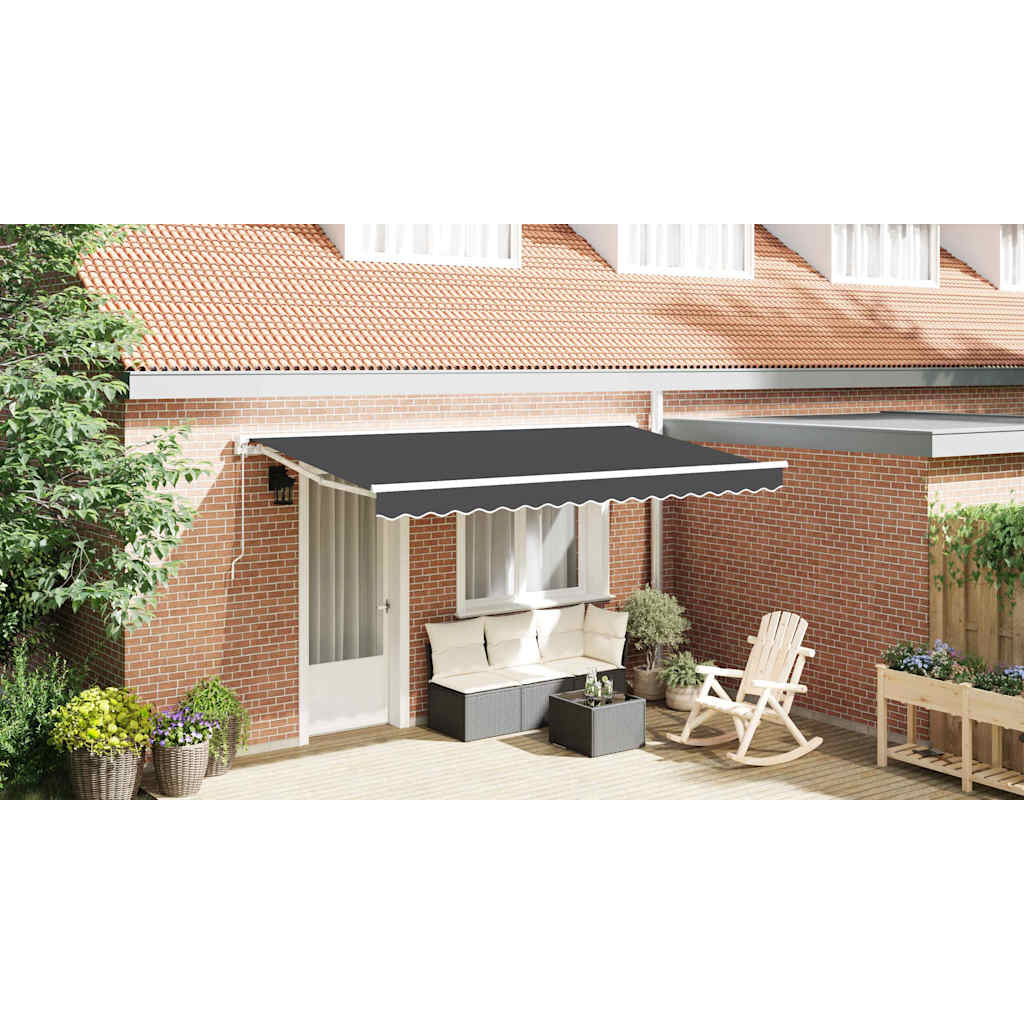 Awning Replacement Fabric Anthracite 4 x 2 m Polyester