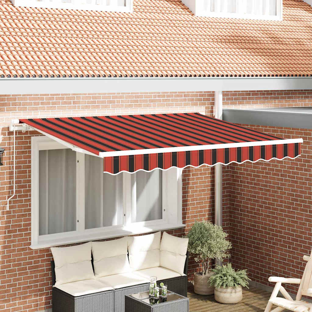 Awning Replacement Fabric Orange and Brown 3 x 2 m Polyester