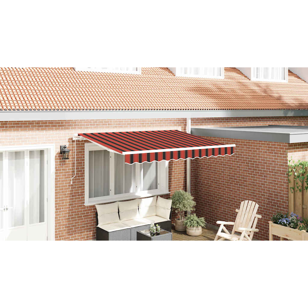 Awning Replacement Fabric Orange and Brown 3.5 x 2 m Polyester