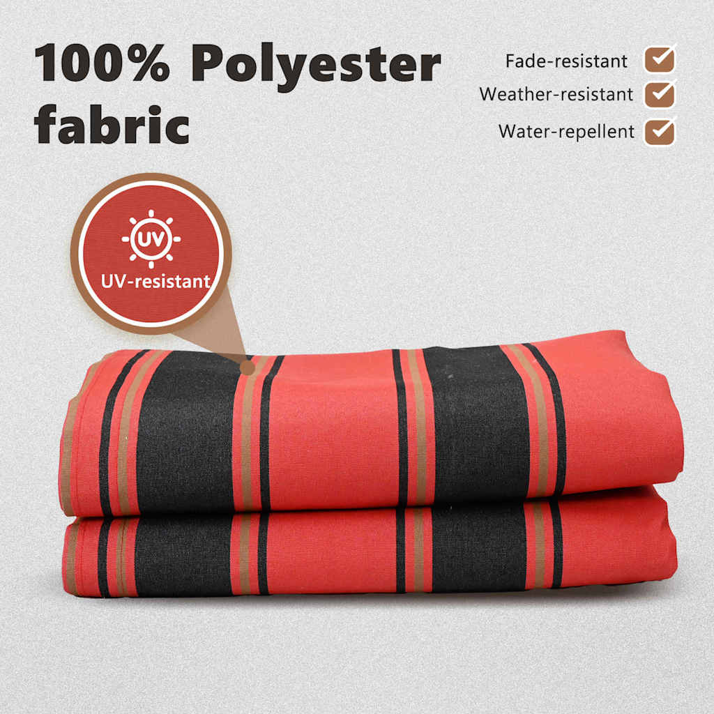 Awning Replacement Fabric Orange and Brown 3.5 x 2 m Polyester
