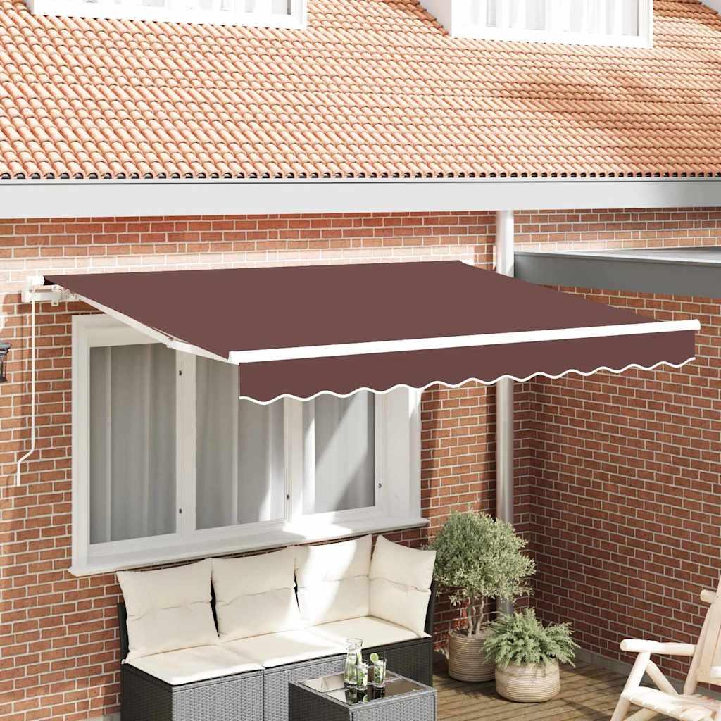 Awning Replacement Fabric Brown 2.5 x 2 m Polyester