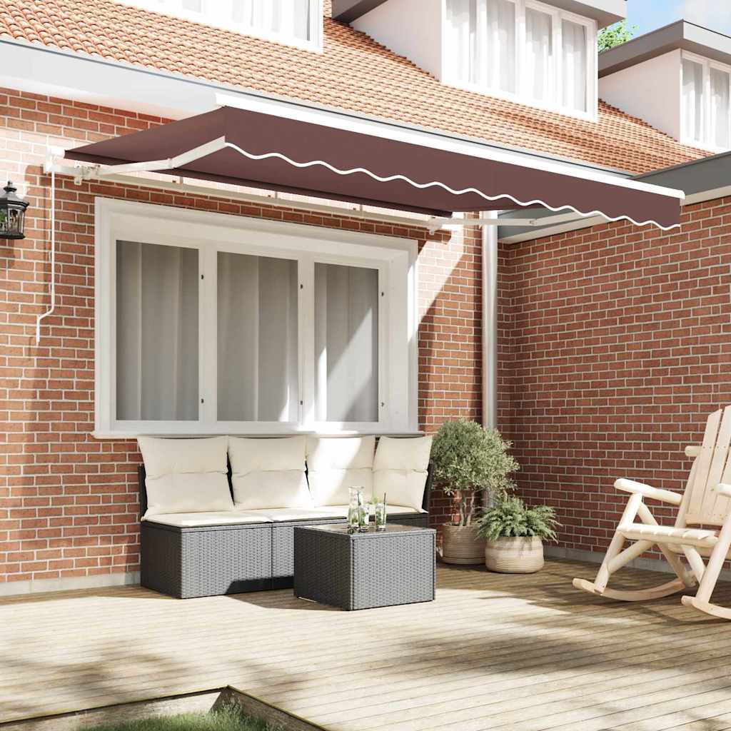 Awning Replacement Fabric Brown 2.5 x 2 m Polyester