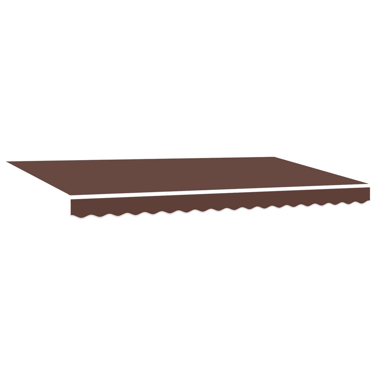 Awning Replacement Fabric Brown 380 x 195 cm Polyester