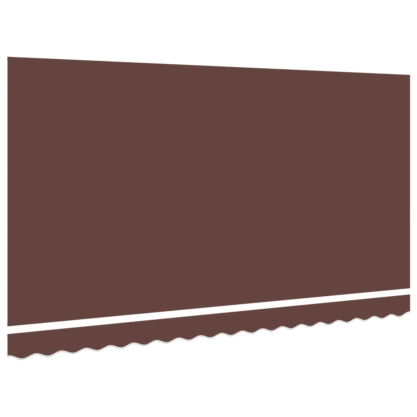 Awning Replacement Fabric Brown 380 x 195 cm Polyester