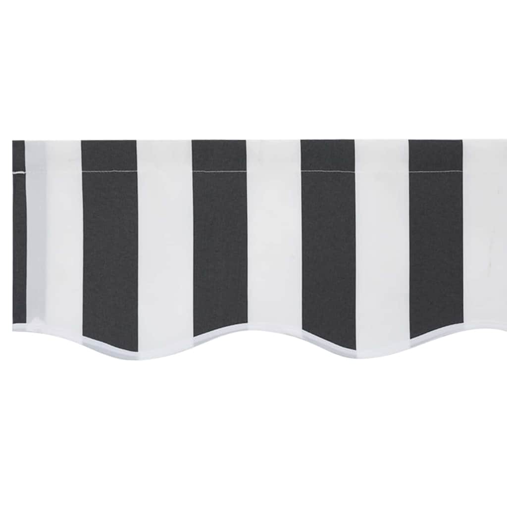 Awning Replacement Fabric Anthracite and White 3 x 2 m