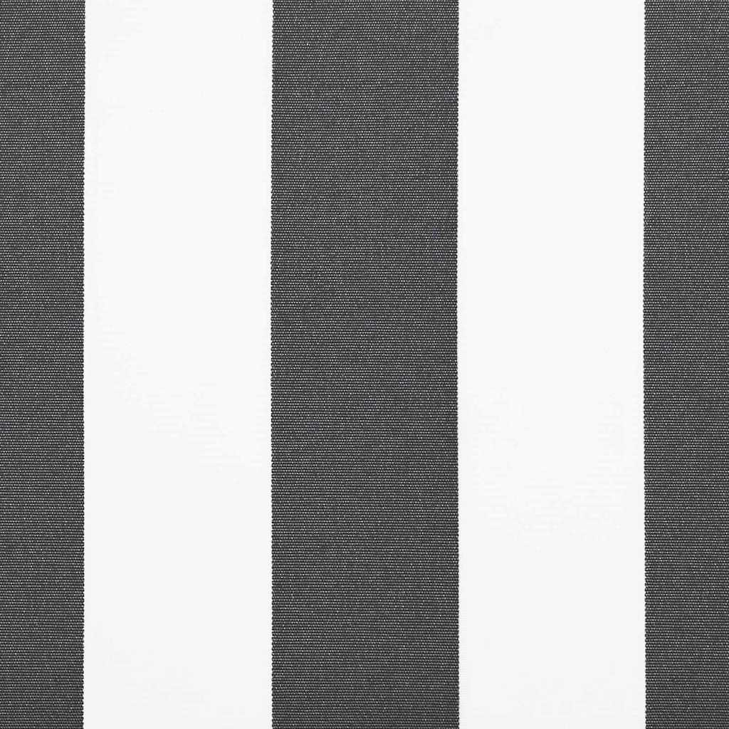 Awning Replacement Fabric Anthracite and White 3 x 2 m