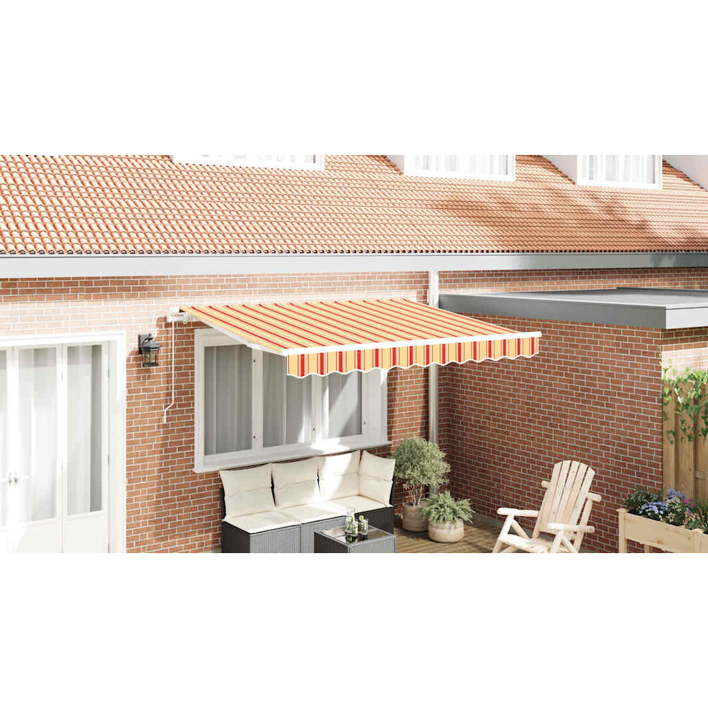 Awning Replacement Fabric Yellow and Orange 3.5 x 2 m Polyester