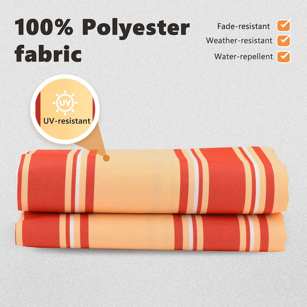 Awning Replacement Fabric Yellow and Orange 3.5 x 2 m Polyester