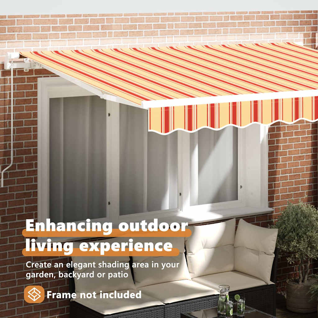 Awning Replacement Fabric Multicolour 4 x 2 m Polyester