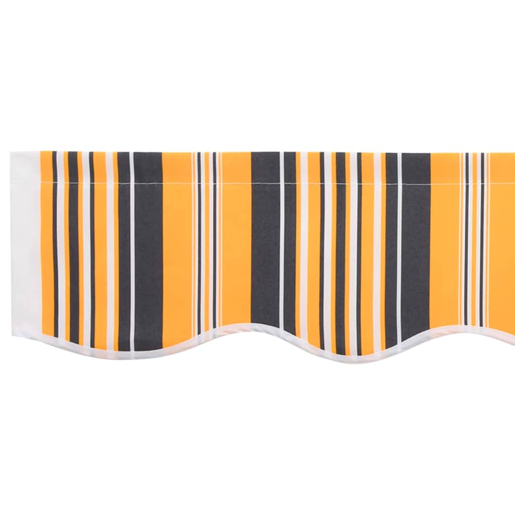 Awning Replacement Fabric Orange and Black 3.5 x 2 m Polyester