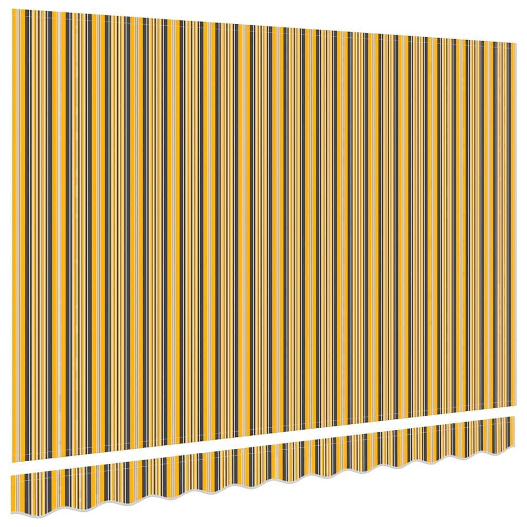 Awning Replacement Fabric Orange and Black 3.5 x 2 m Polyester