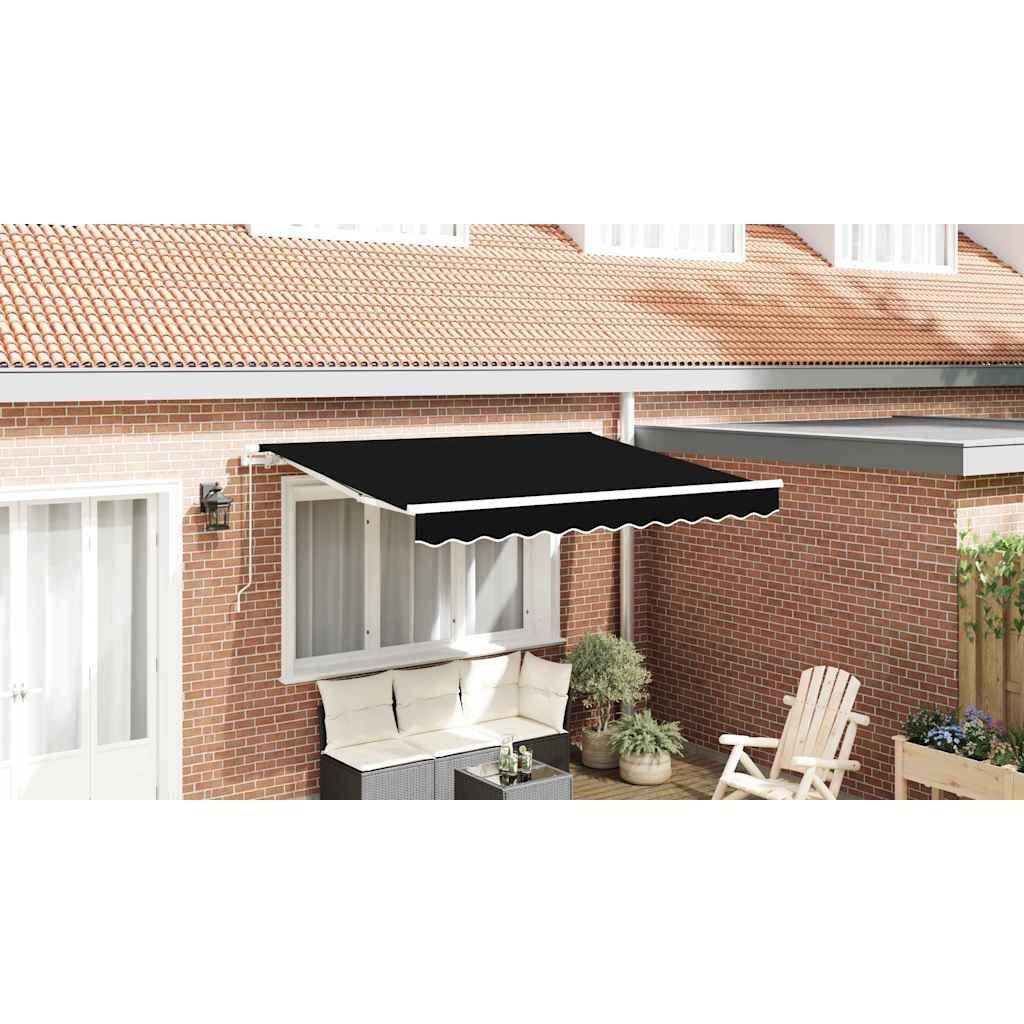 Awning Replacement Fabric Black 3 x 2.5 m Polyester
