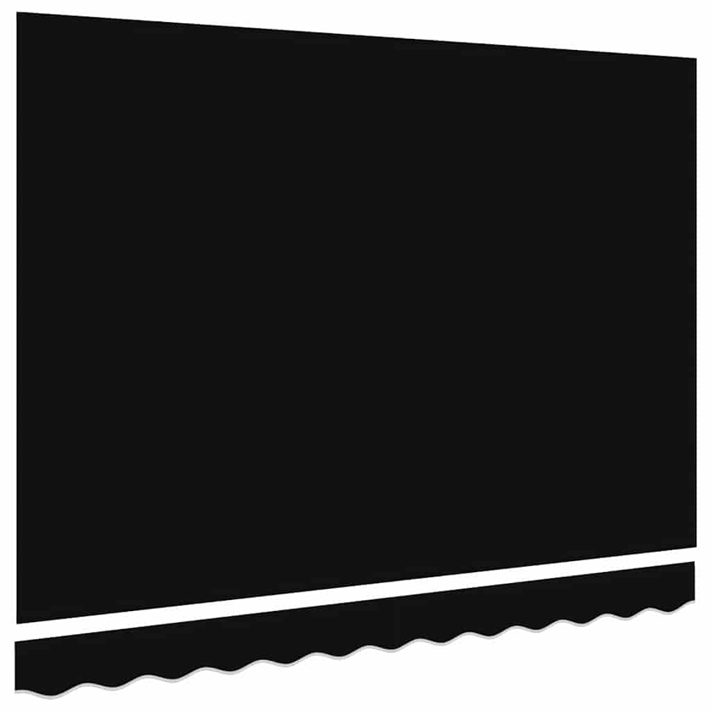 Awning Replacement Fabric Black 3.5 x 2.5 m Polyester