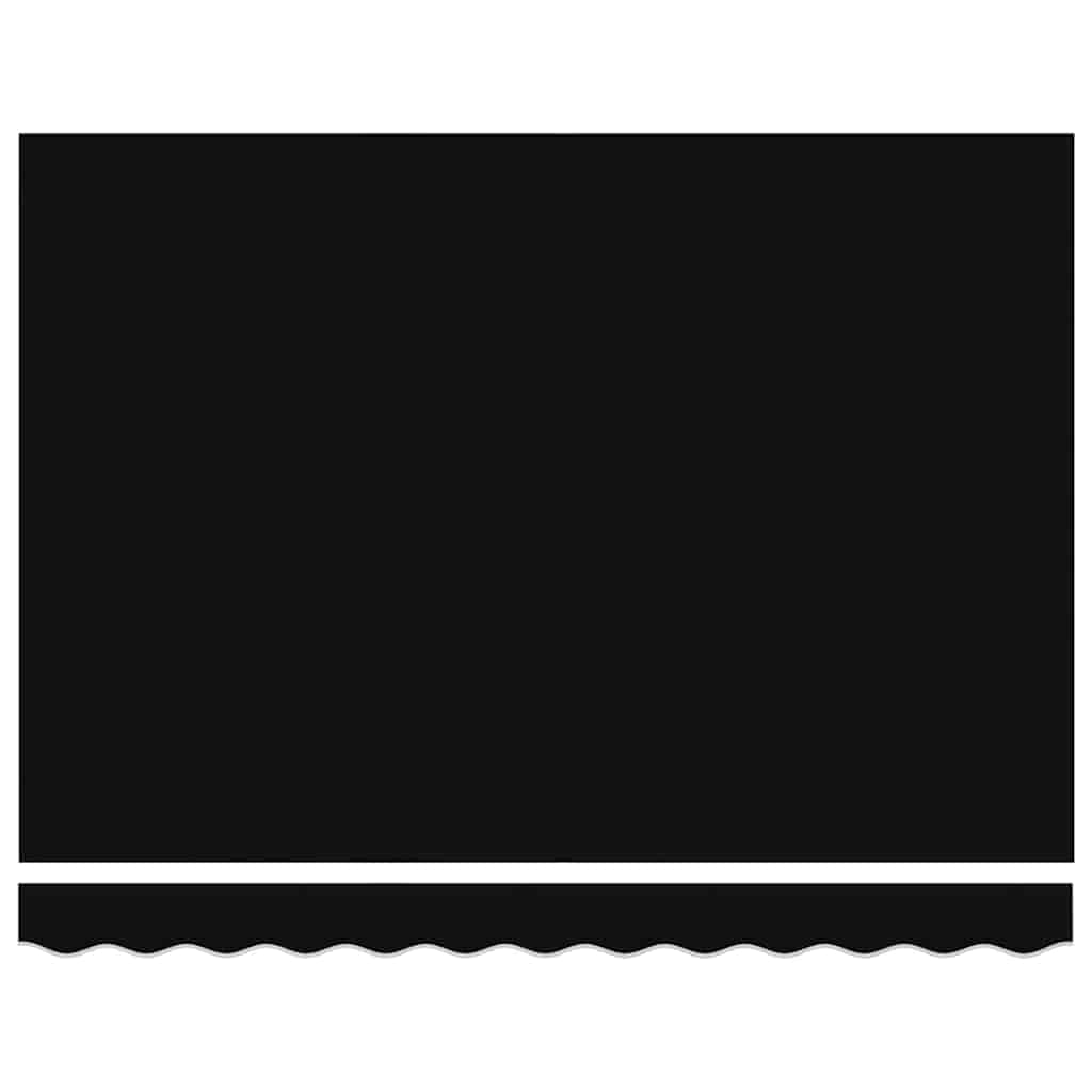 Awning Replacement Fabric Black 3.5 x 2.5 m Polyester