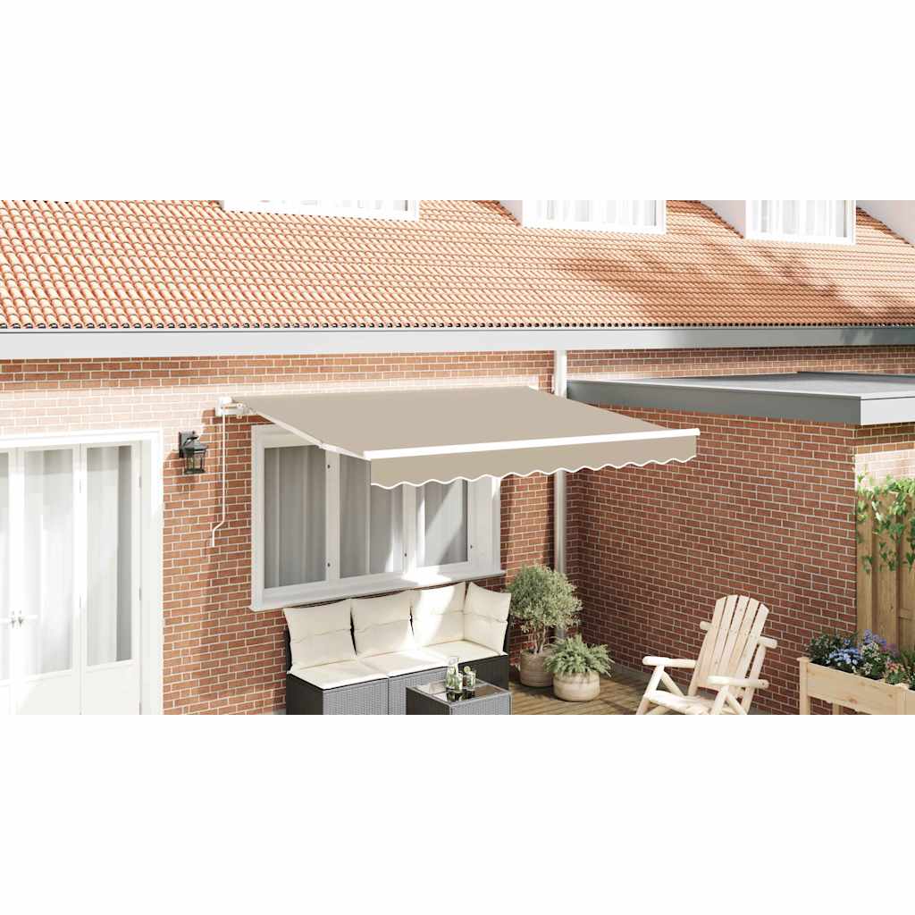Awning Replacement Fabric Beige 3.5 x 2.5 m Polyester