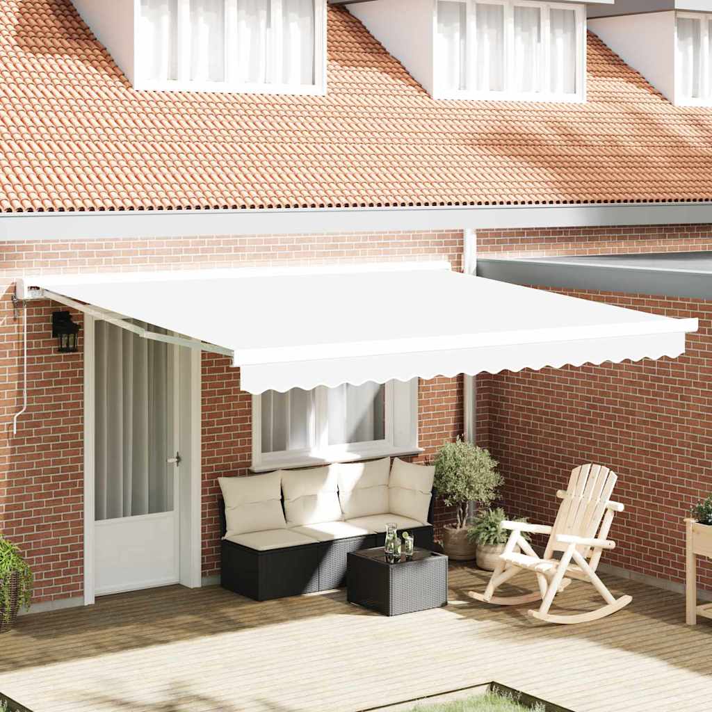 Awning Replacement Fabric White 4 x 3 m Polyester