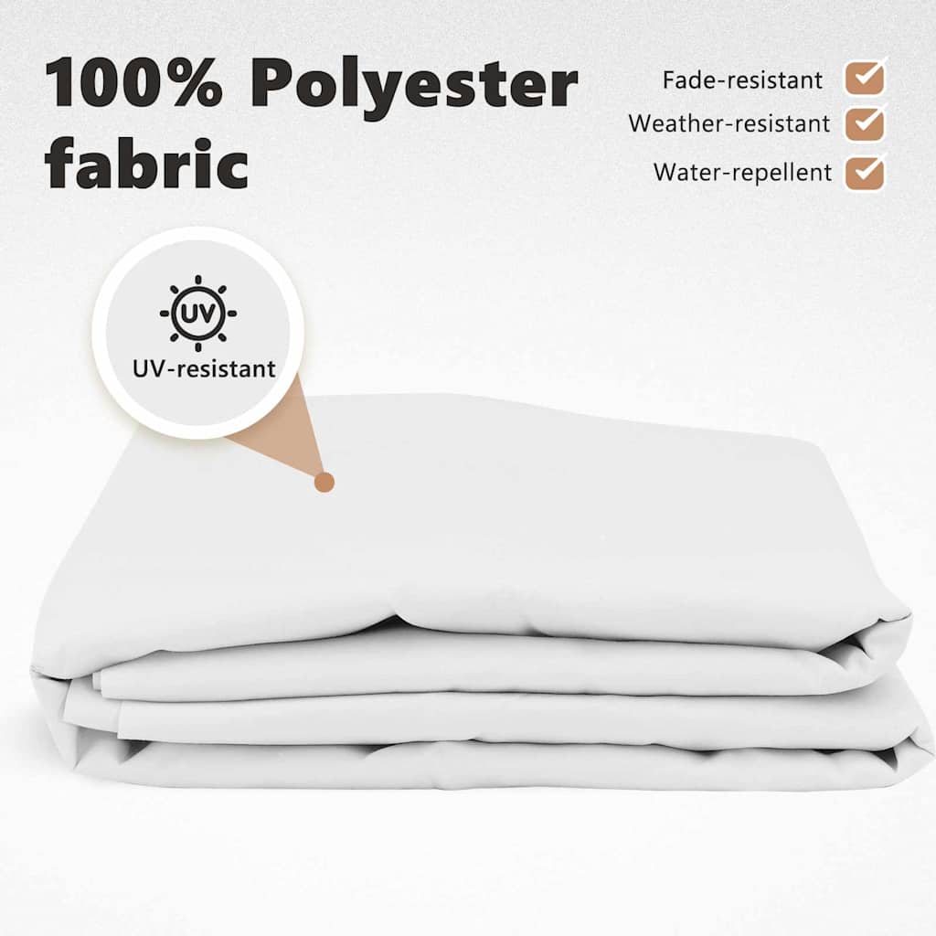Awning Replacement Fabric White 5 x 3 m Polyester