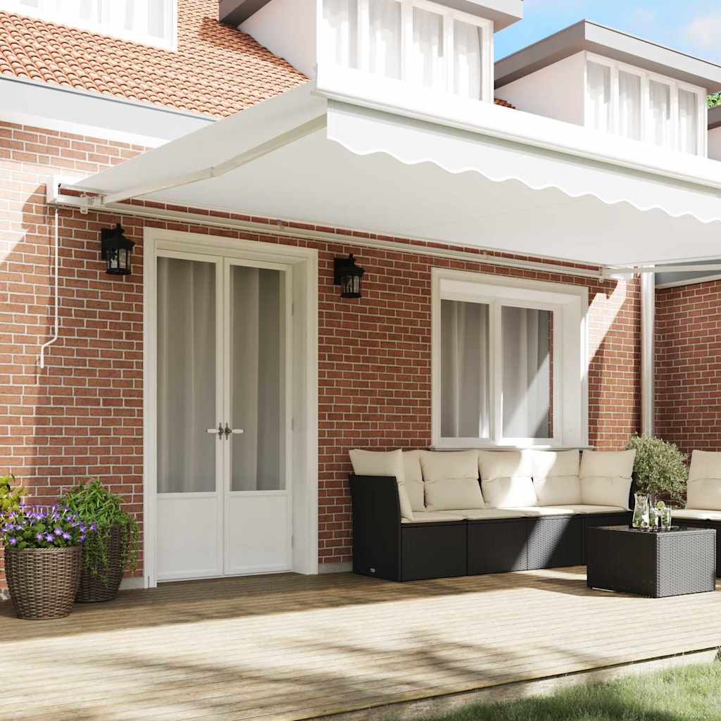 Awning Replacement Fabric White 5 x 3.5 m Polyester