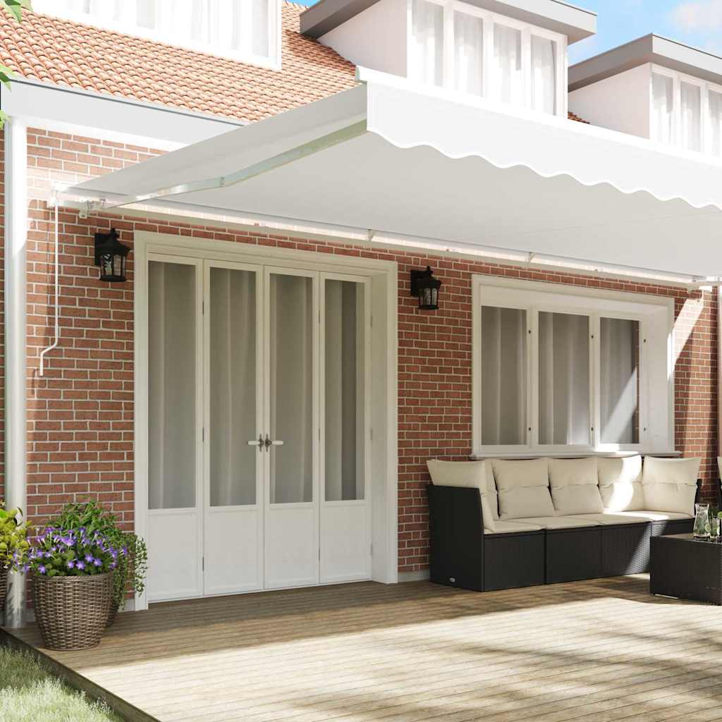 Awning Replacement Fabric White 6 x 3.5 m Polyester