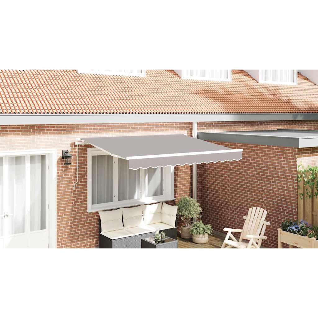 Awning Replacement Fabric Light Grey 3 x 2.5 m Polyester