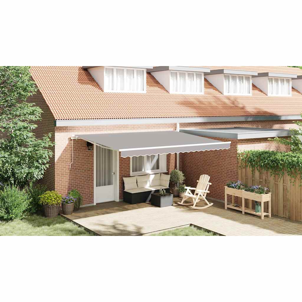 Awning Replacement Fabric Light Grey 4.5 x 3 m Polyester