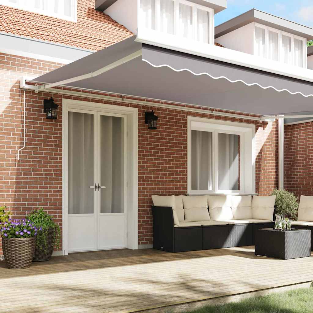 Awning Replacement Fabric Light Grey 5 x 3.5 m Polyester