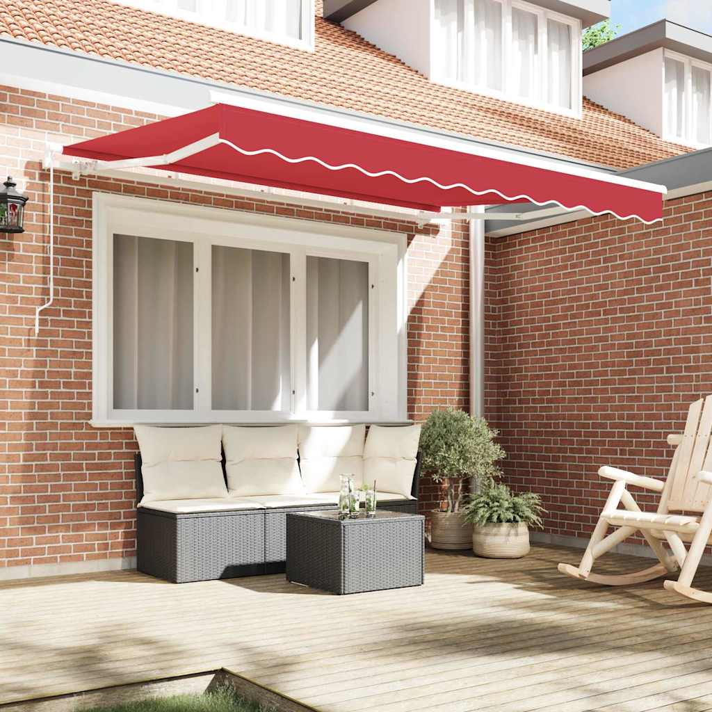 Awning Replacement Fabric Red 3.5 x 2.5 m Polyester