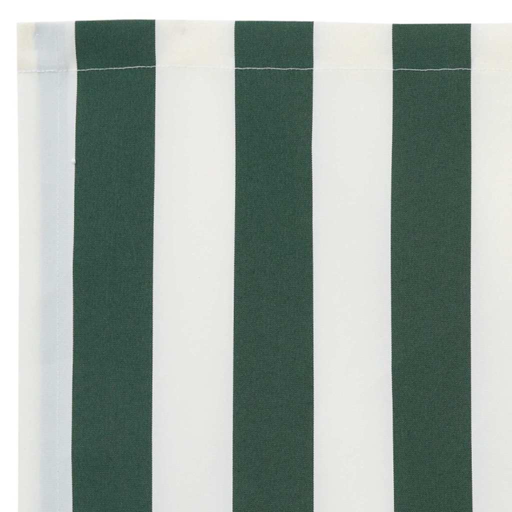 Awning Replacement Fabric Green and White 430 x 345 cm