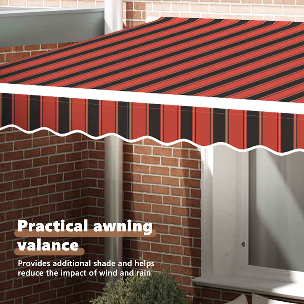 Awning Valance Replacement Orange / Black / Yellow 3 m Polyester