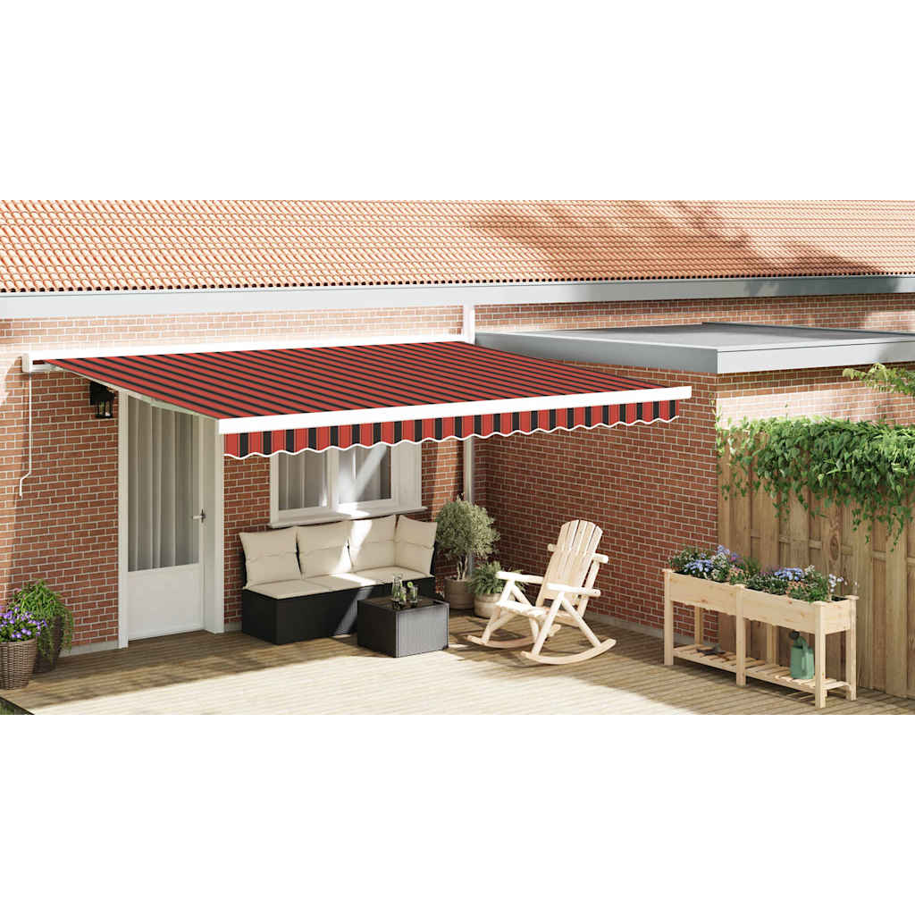 Awning Valance Replacement Orange / Black / Yellow 4.5 m Polyester
