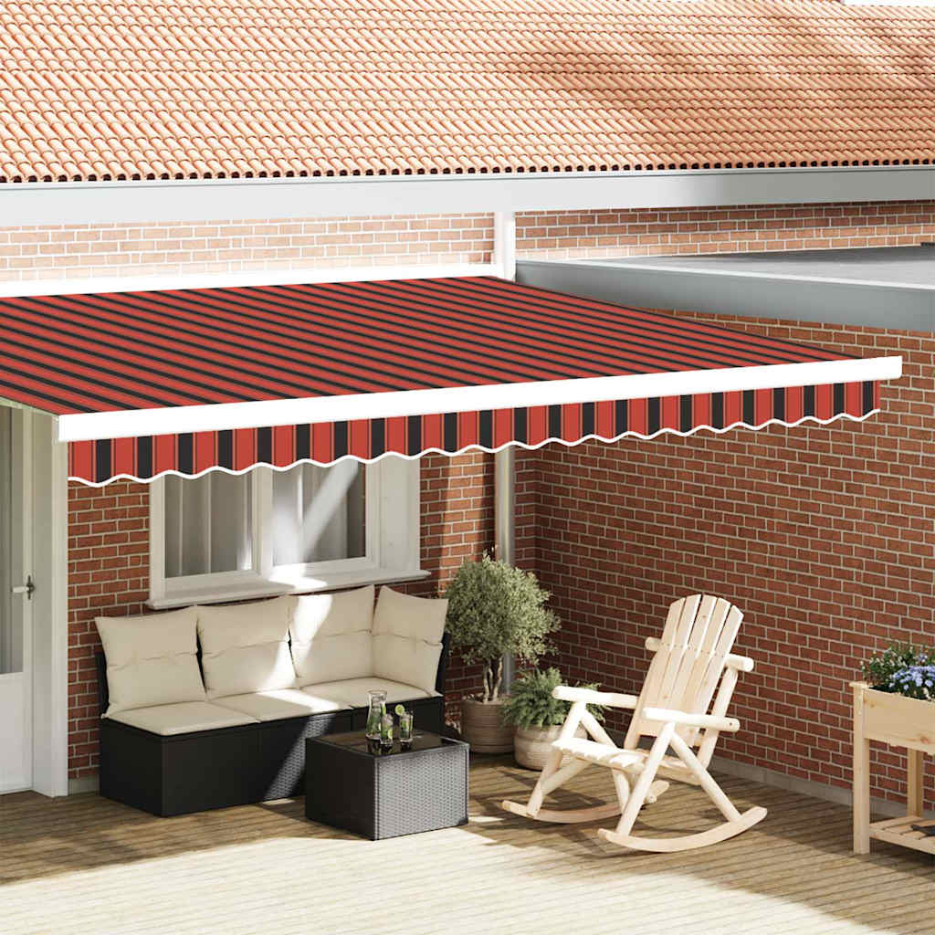 Awning Valance Replacement Orange / Black / Yellow 4.5 m Polyester