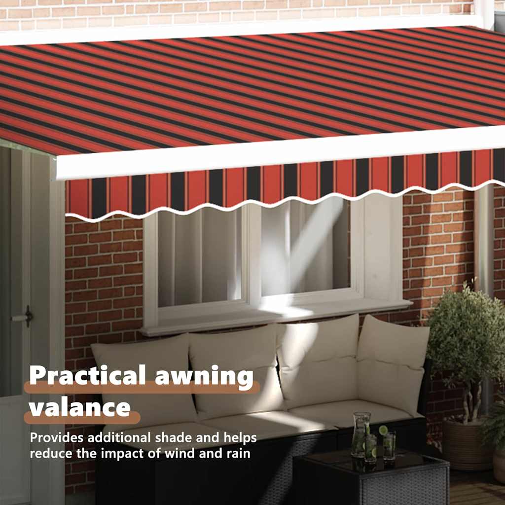 Awning Valance Replacement Orange / Black / Yellow 4.5 m Polyester