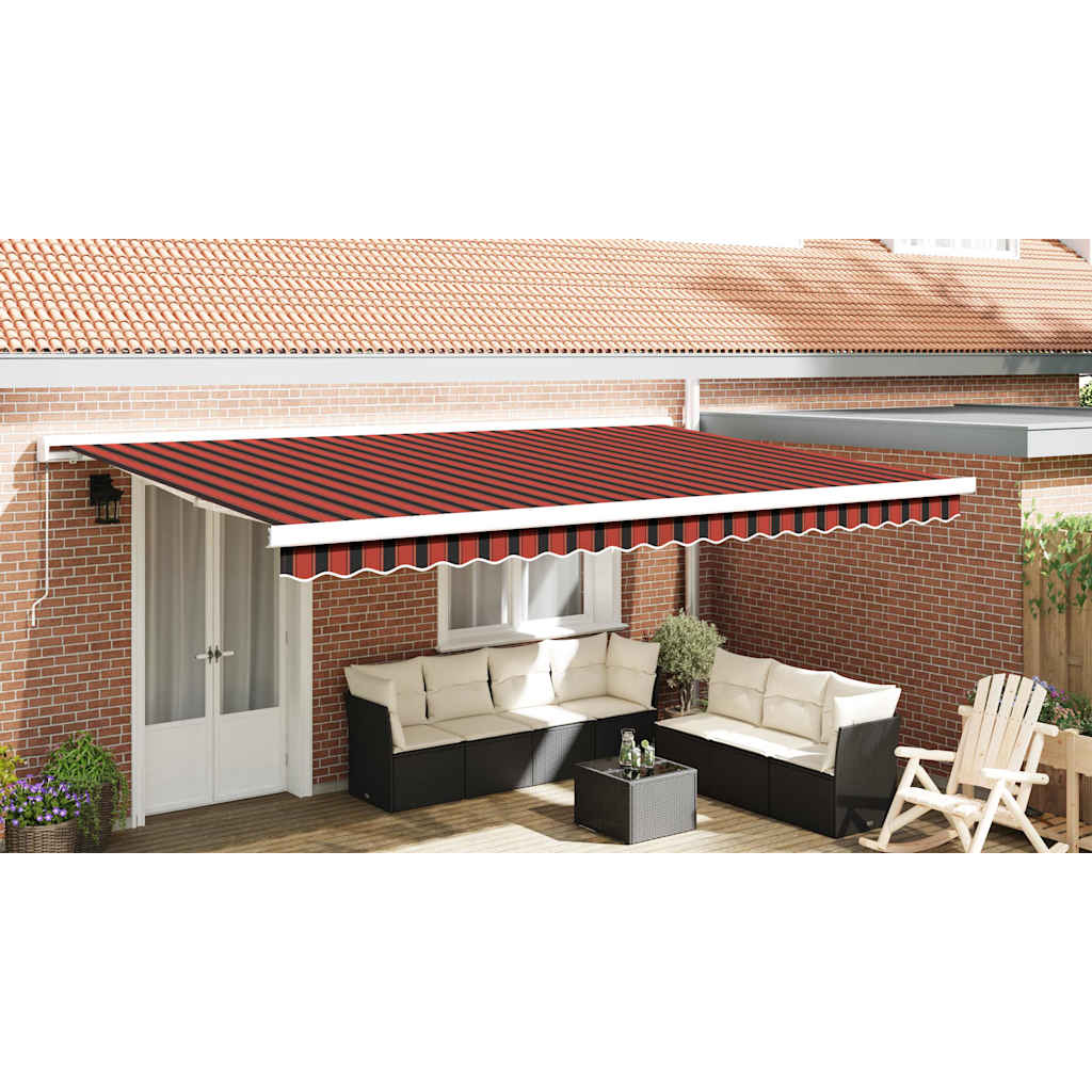 Awning Valance Replacement Orange / Black / Yellow 480 x 20 cm