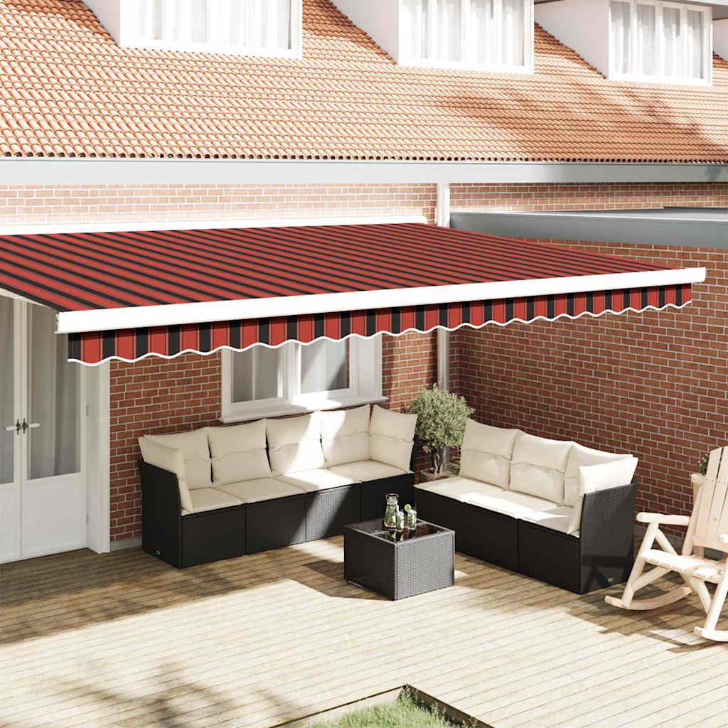 Awning Valance Replacement Orange / Black / Yellow 480 x 20 cm