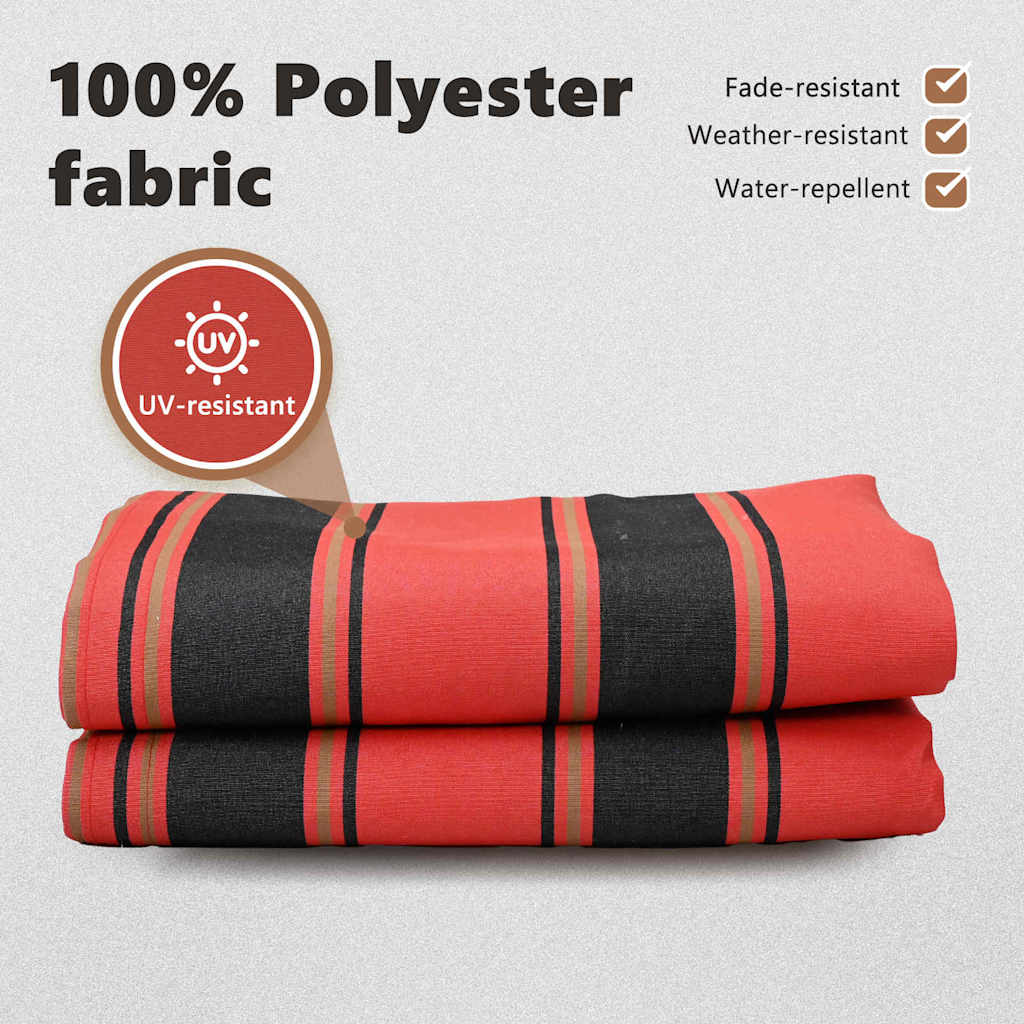 Awning Valance Replacement Orange / Black / Yellow 480 x 20 cm